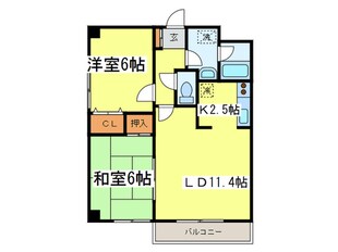 デラシオン協和Ⅲの物件間取画像